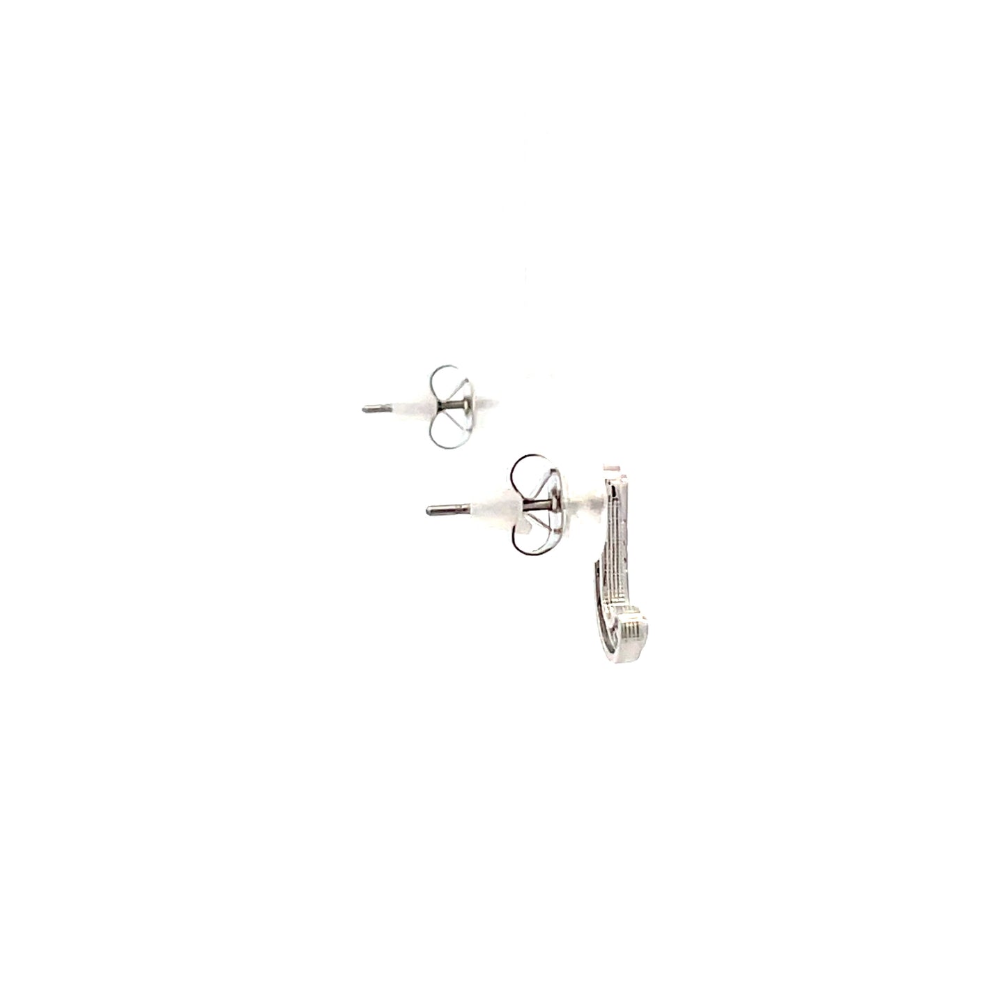 Venus Initial Earrings - J