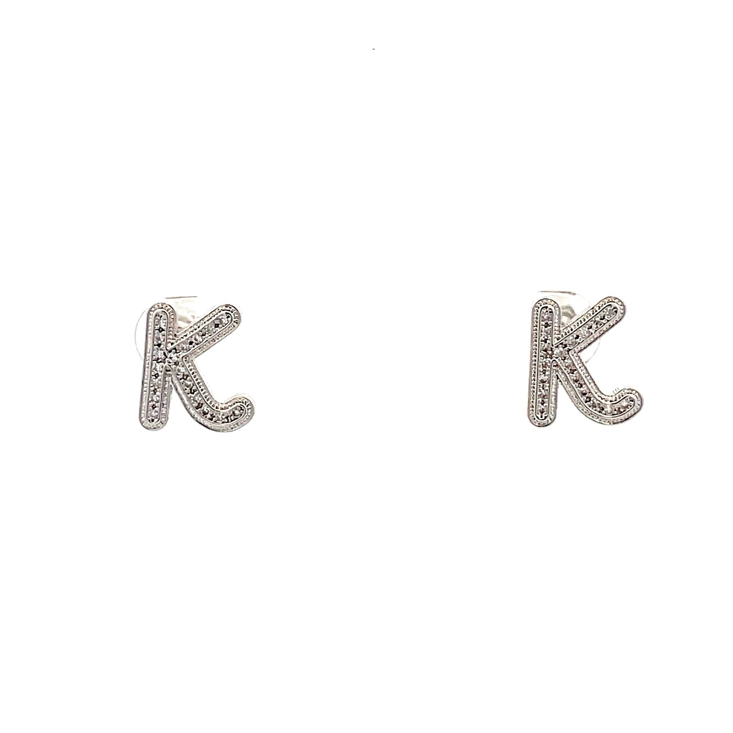 Venus Initial Earrings - K