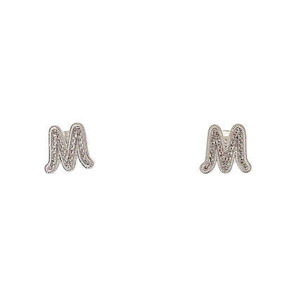 Venus Initial Earrings - M
