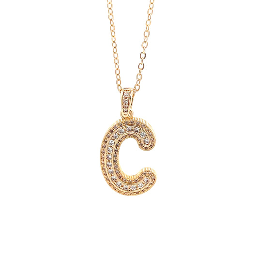 Venus Initial Necklace - C