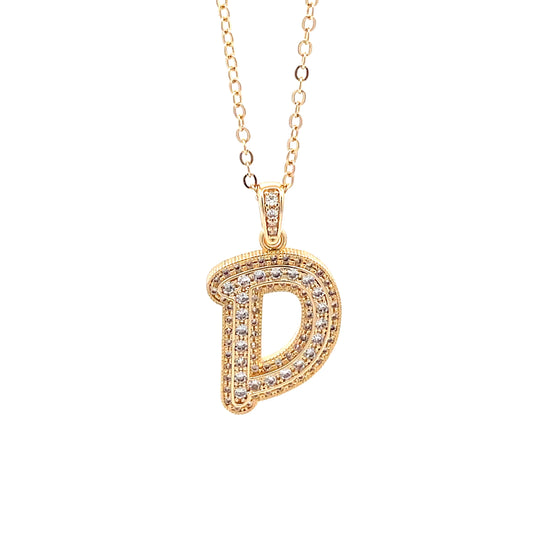 Venus Initial Necklace - D