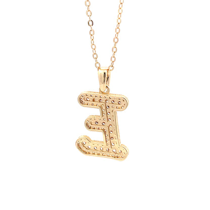 Venus Initial Necklace - E