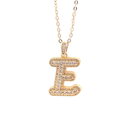 Venus Initial Necklace - E