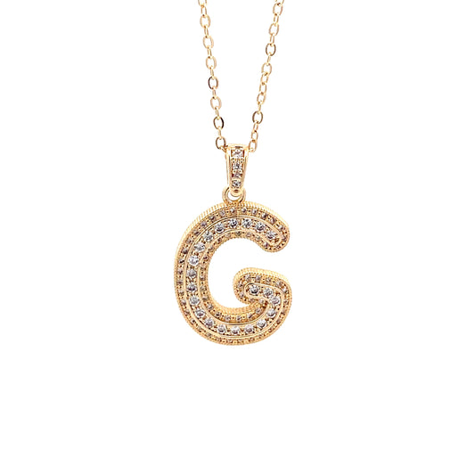 Venus Initial Necklace - G