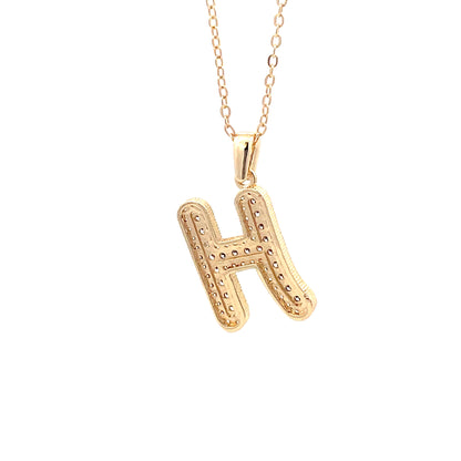Venus Initial Necklace - H