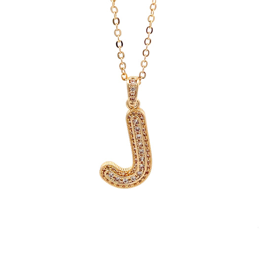 Venus Initial Necklace - J