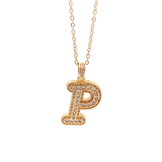 Venus Initial Necklace - P