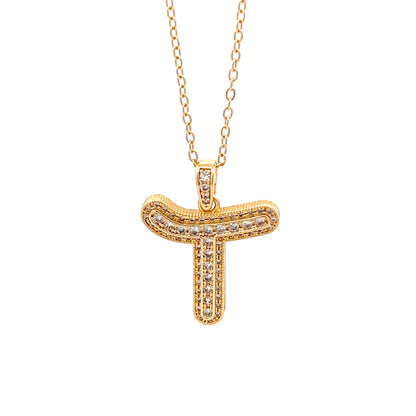 Venus Initial Necklace - T
