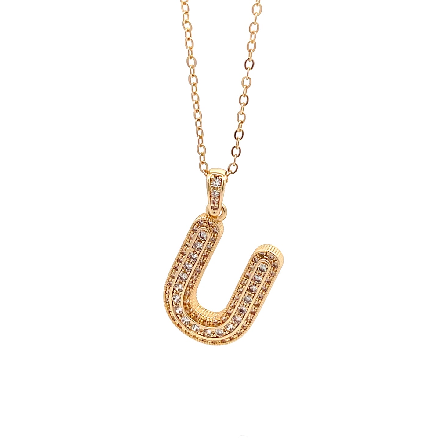 Venus Initial Necklace - U