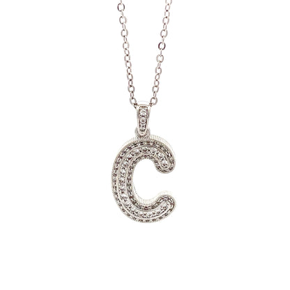 Venus Initial Necklace - C