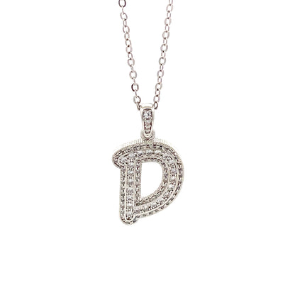 Venus Initial Necklace - D