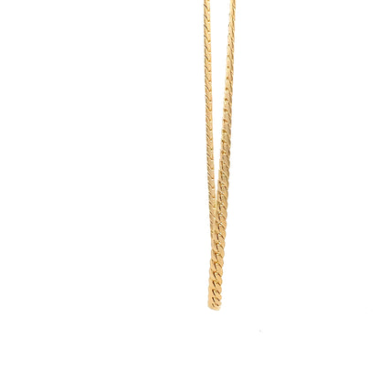14K Anklet #09 - DESIGN MARINER 10"