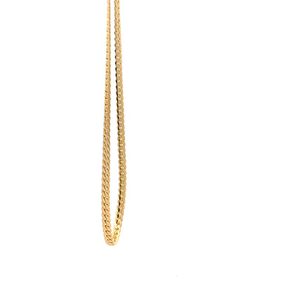 14K Anklet #10 - DESIGN FIGARO 10"