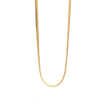 14K Anklet #10 - DESIGN FIGARO 10"