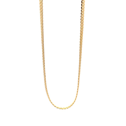 14K Anklet #10 - DESIGN FIGARO 10"