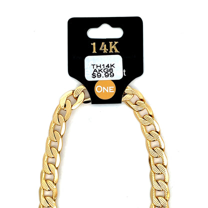 Thick 14K Anklet - Style 06