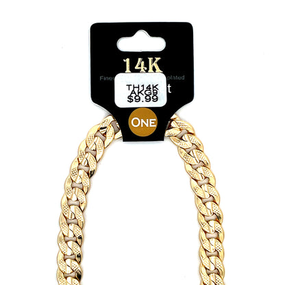 Thick 14K Anklet - Style 09