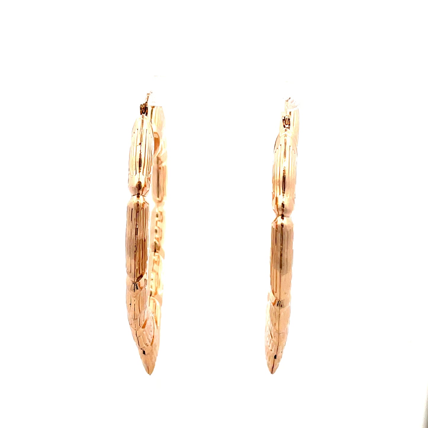 Bamboo Heart Earrings - 07