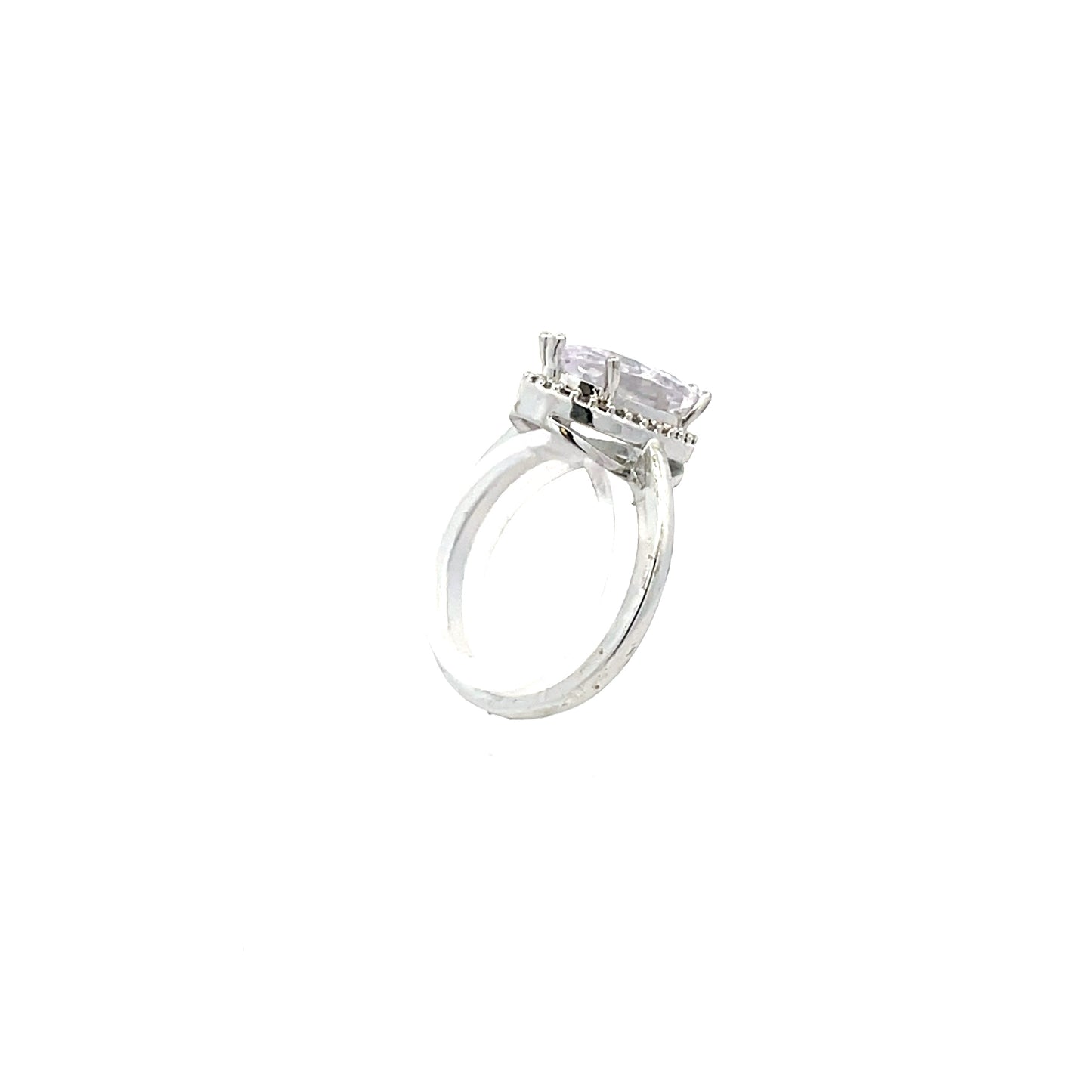 Solitaire Oval-shaped Fashion Ring - Style 3