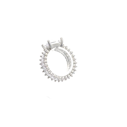 Emerald Baguette Cut Fashion Ring - Design 14