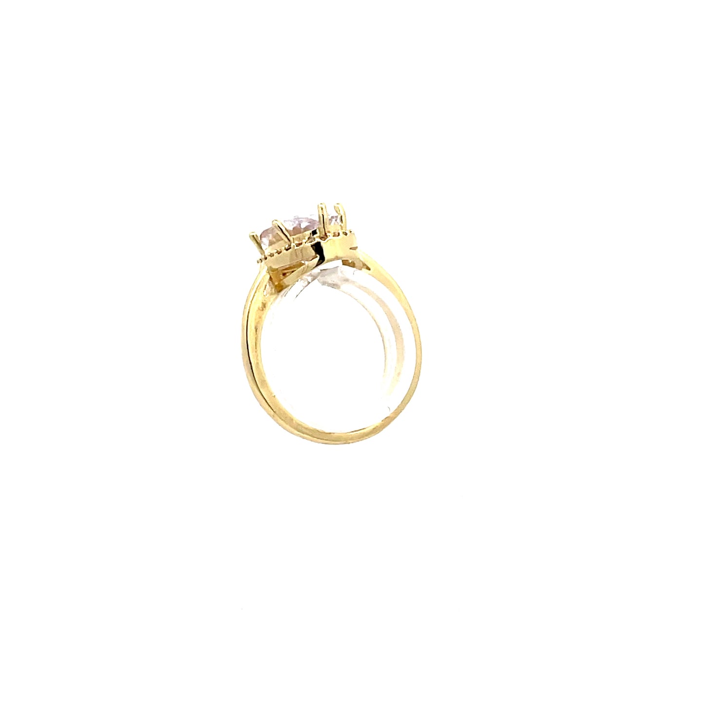 Solitaire Oval-shaped Fashion Ring - Style 3