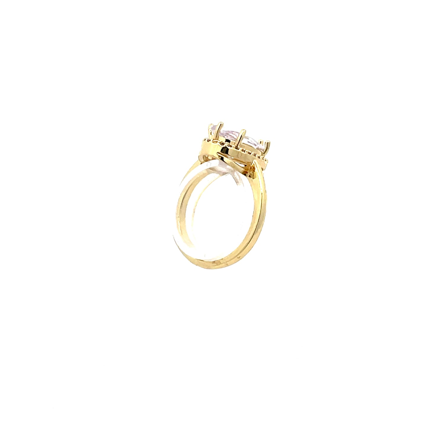 Solitaire Oval-shaped Fashion Ring - Style 3