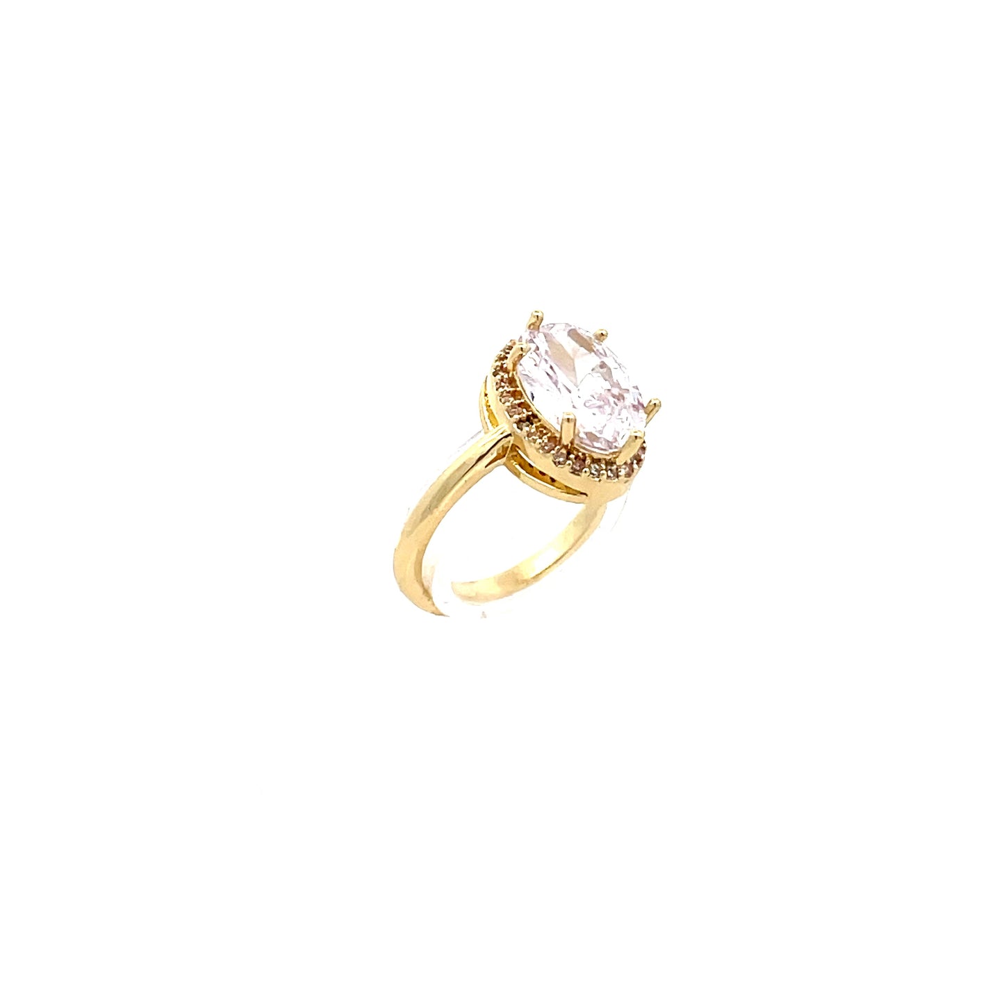 Solitaire Oval-shaped Fashion Ring - Style 3