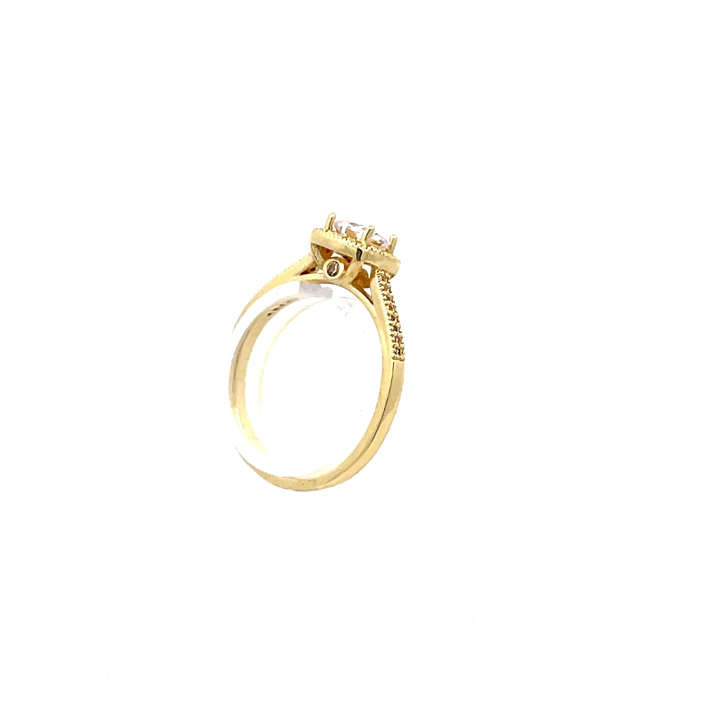 Square Cushion-Cut Fashion Ring - Style 6