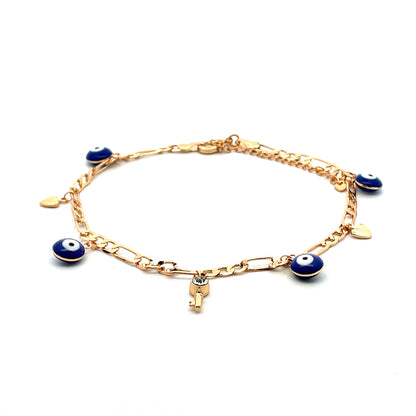 Evil Eye Anklet - Design 02