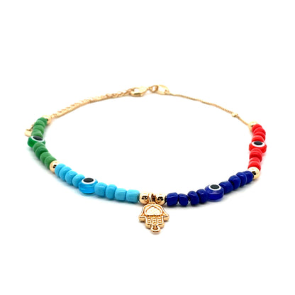 Evil Eye Anklet - Design 04