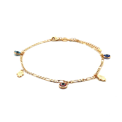 Evil Eye Anklet - Design 05