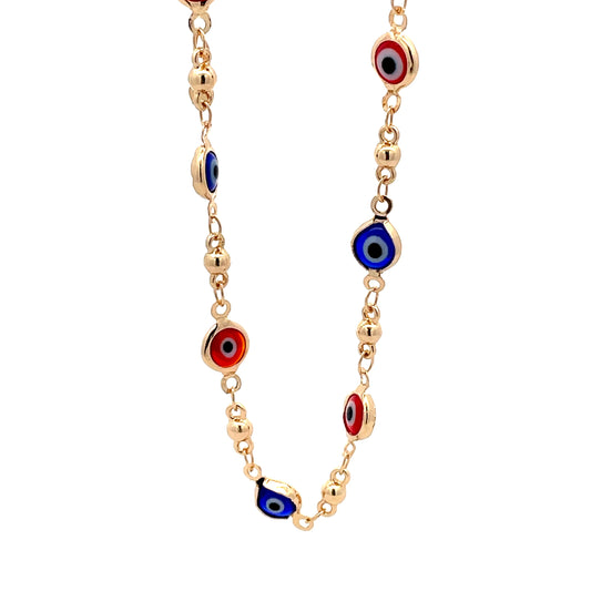 Evil Eye Anklet - Design 07