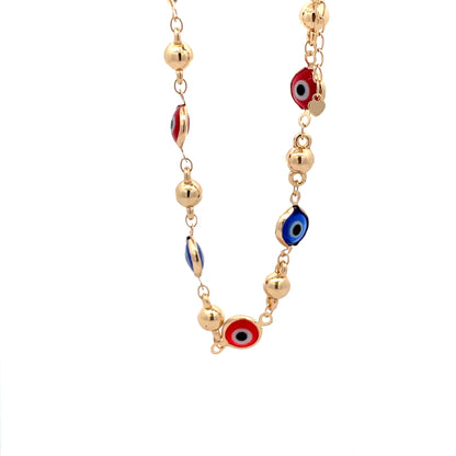 Evil Eye Anklet - Design 08