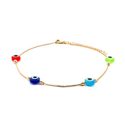 Evil Eye Anklet - Design 12