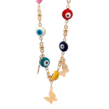 Evil Eye Anklet - Design 13