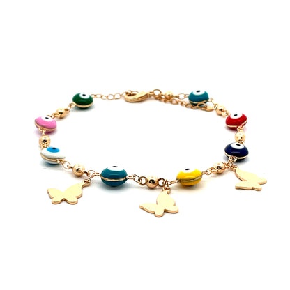 Evil Eye Anklet - Design 13