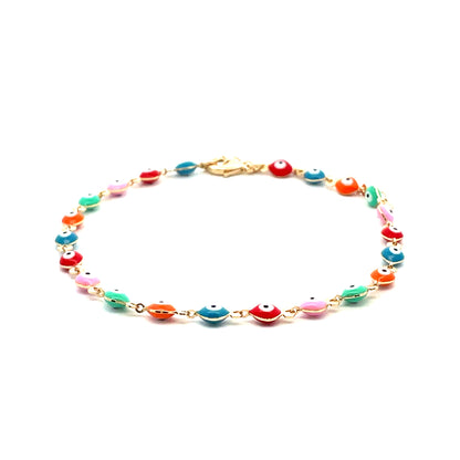Evil Eye Anklet - Design 15