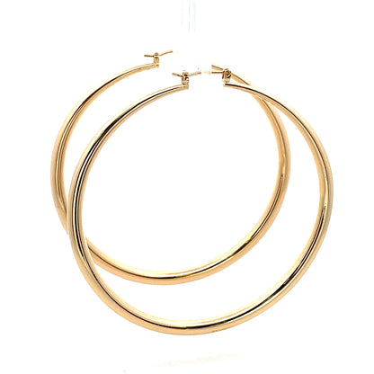 Hollow Round Plain Earring - 06