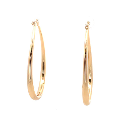 Hollow Oval Plain Earring - 09