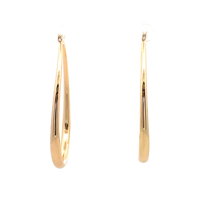Hollow Oval Plain Earring - 09