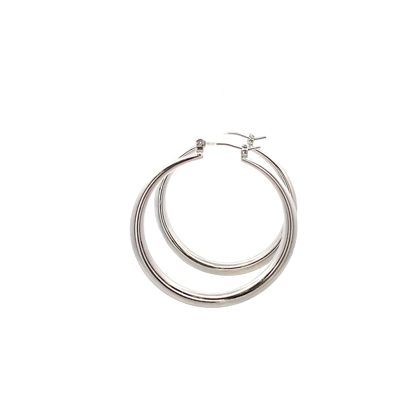 Hollow Round Plain Earring - 02