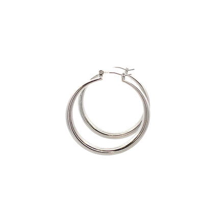 Hollow Round Plain Earring - 02