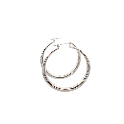 Hollow Round Plain Earring - 02