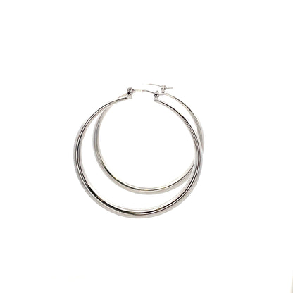 Hollow Round Plain Earring - 03