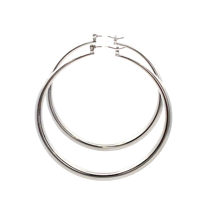 Hollow Round Plain Earring - 06