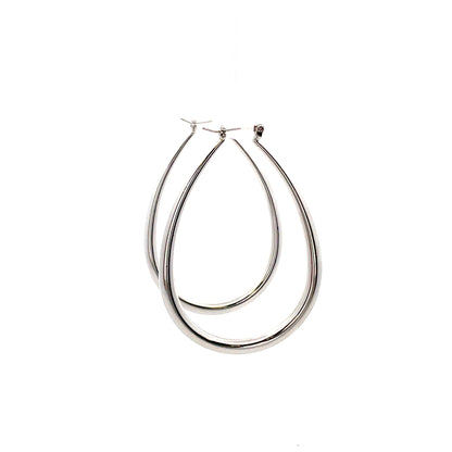 Hollow Oval Plain Earring - 08