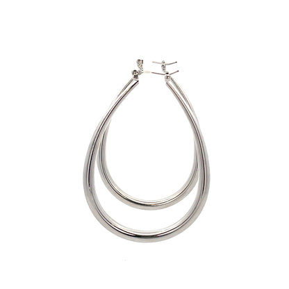 Hollow Oval Plain Earring - 09