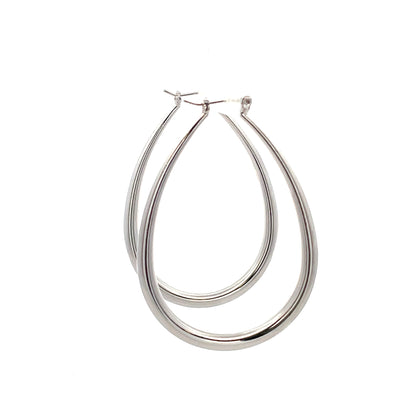 Hollow Oval Plain Earring - 09
