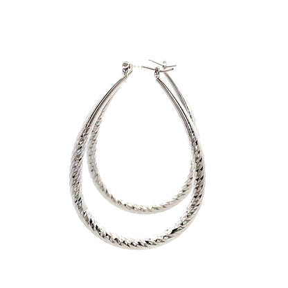 Hollow Oval Design Earring - 09