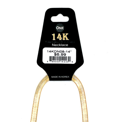 14K Kids Necklace - Design #08